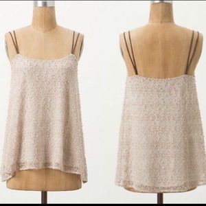 Anthropologie Deletta Adorned Whimsy tank